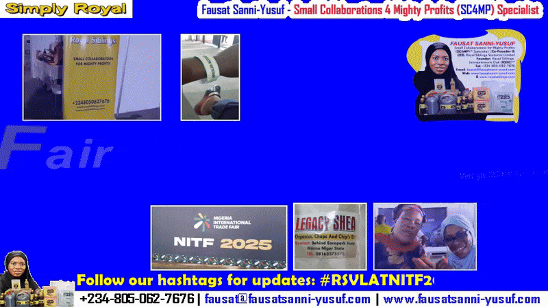 Day 2: Nigerian Internationa Trade Fair – Meet Igbo Agribusiness CEO From Niger State; View RSVL’s Exhibition Booth