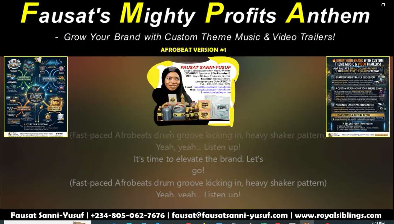 Mighty Profits Anthem – Grow Your Brand: GET A CUSTOM THEME SONG & VIDEO TRAILER FOR YOUR BUSINESS