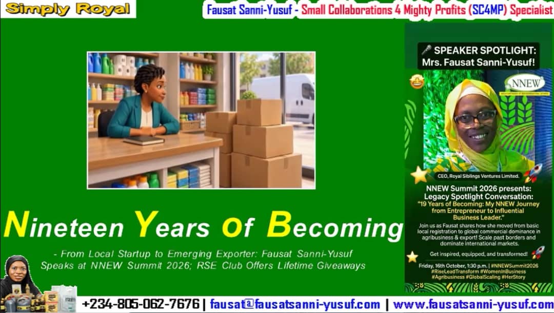 19 Years of Becoming: From Local Startup to Exporter: Fausat Sanni-Yusuf Speaks at NNEW Summit 2026